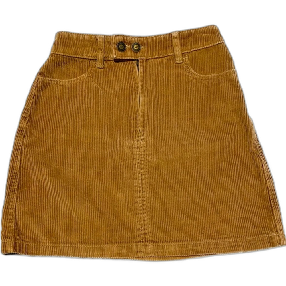 Hollister skirt - Ultra High-Rise Corduroy Mini Skirt Brown Tan Size 0